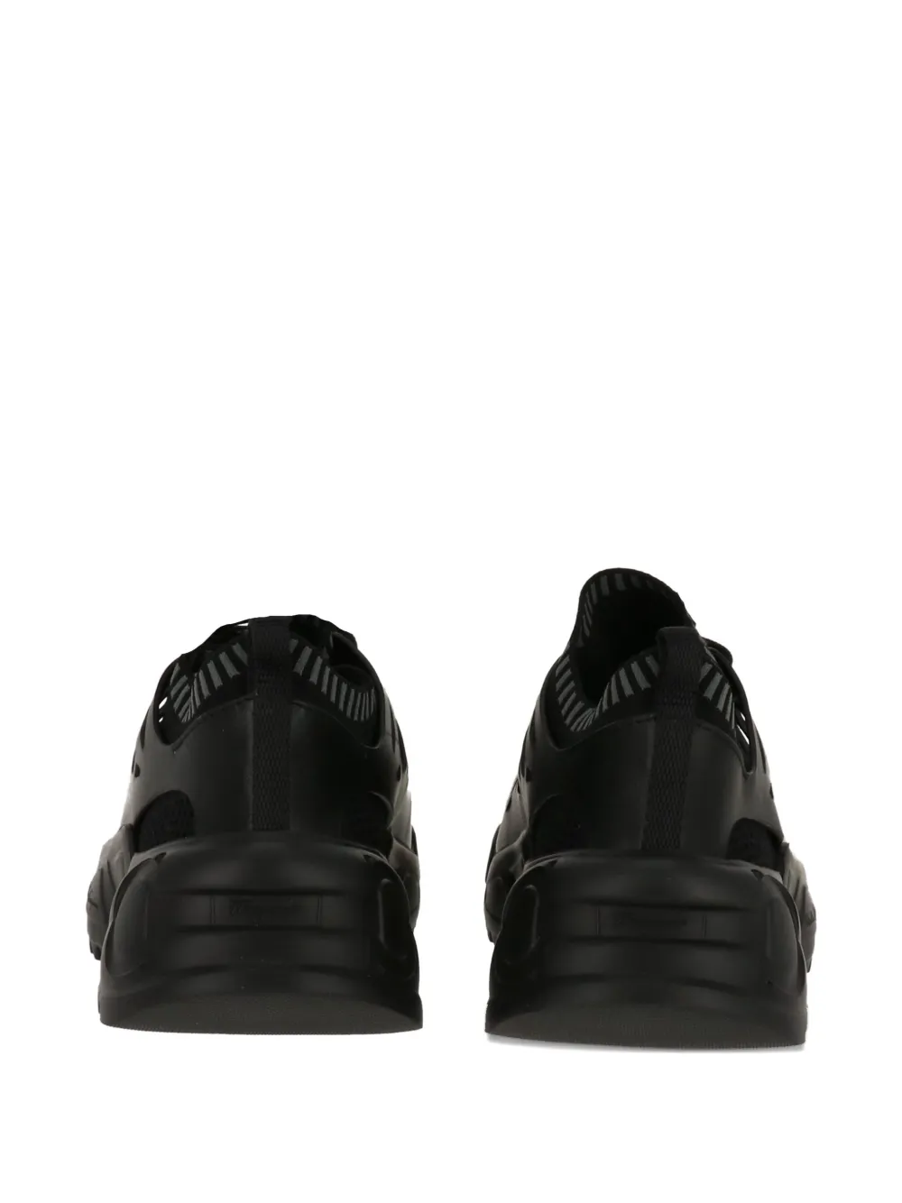 Ferragamo lace-up cut-out detail sneakers Black