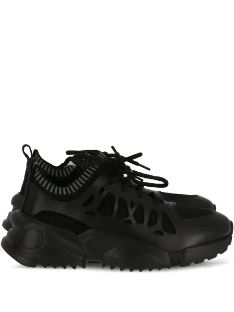 Ferragamo lace-up cut-out detail sneakers