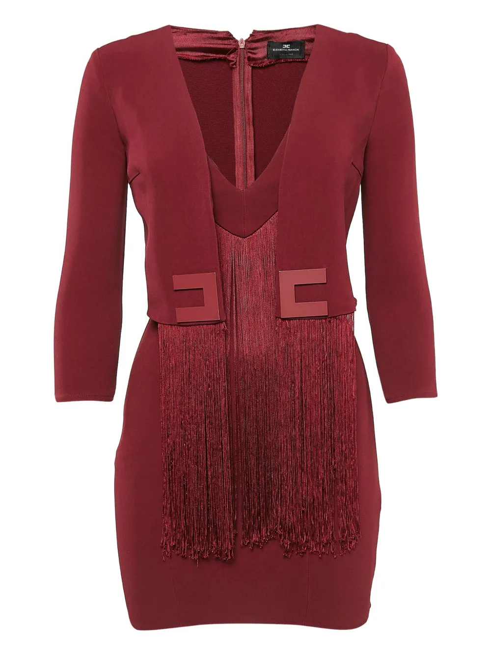 Elisabetta Franchi robe en maille à design superposé pre-owned | rouge | Image 1