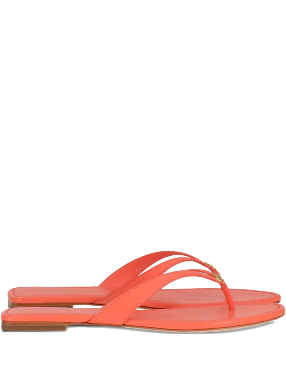 Tory Burch leather flip flops Pink
