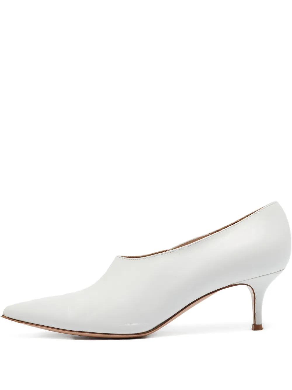 Gianvito Rossi pre-owned 60mm pointed-toe pumps | White | Image 1