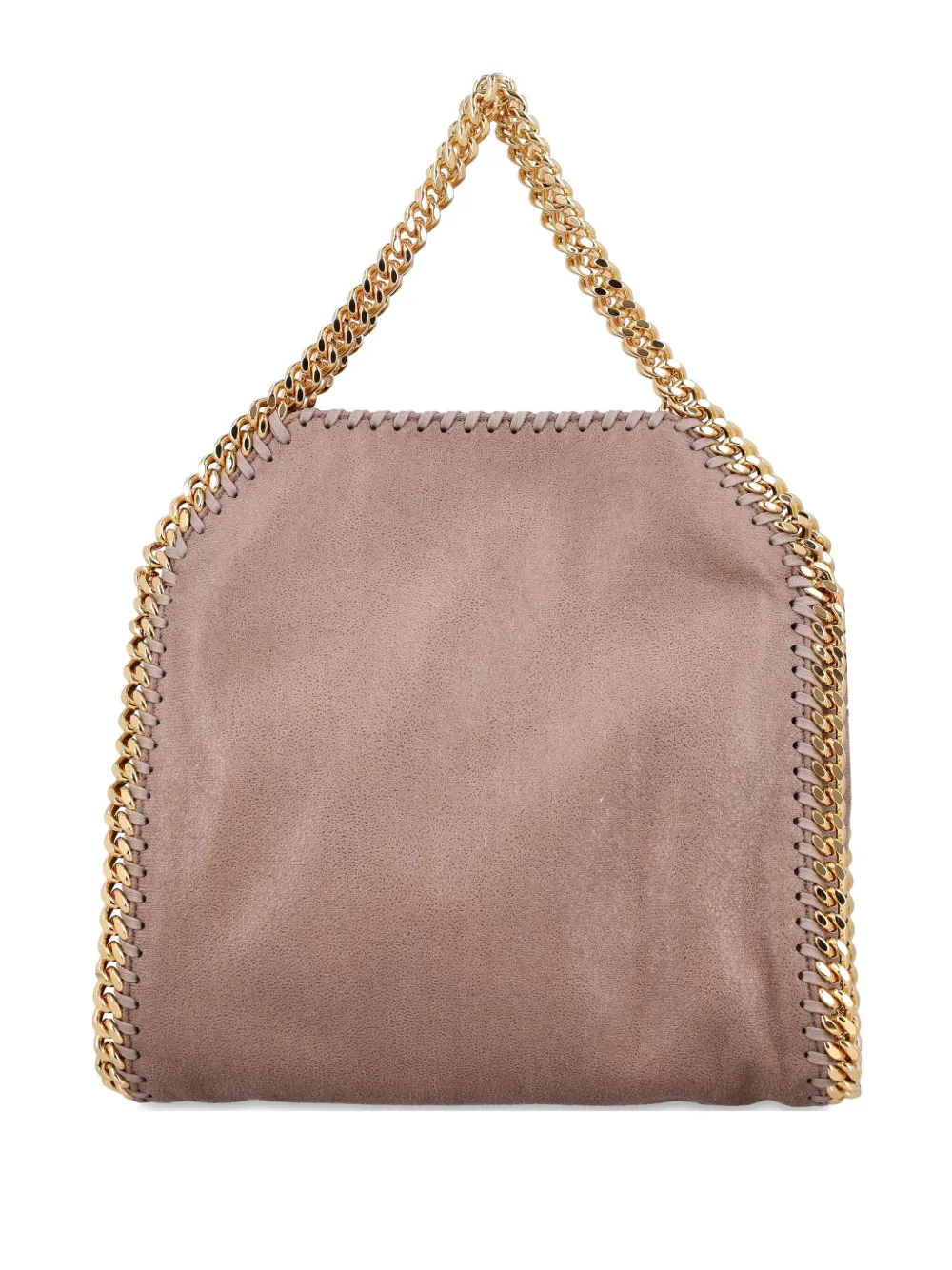Stella McCartney Leren schoudertas verfraaid met stiksel Beige
