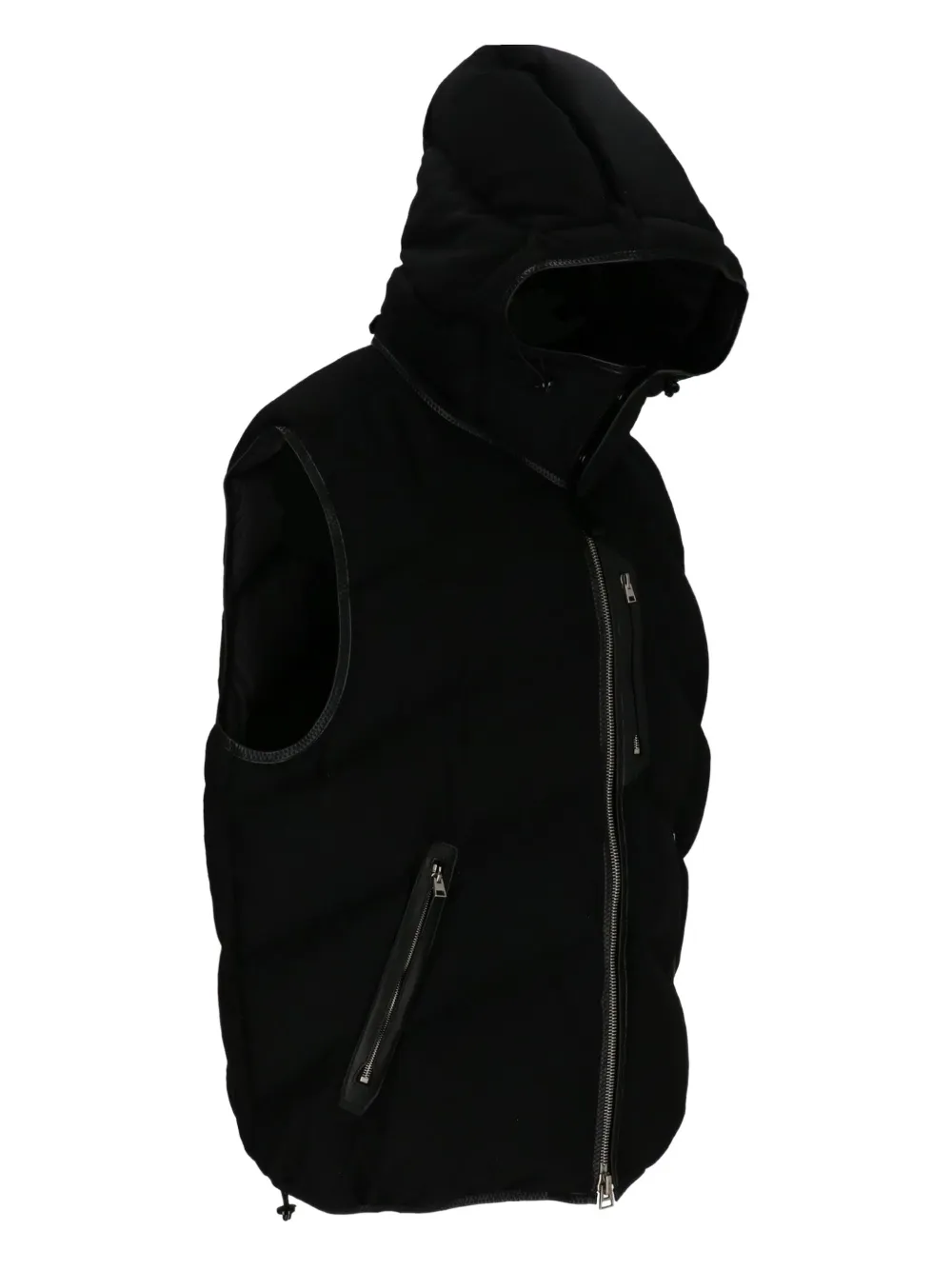 TOM FORD hooded padded gilet Zwart