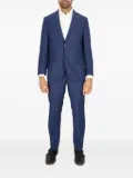 Scotch & Soda checked two-button suit - Blue