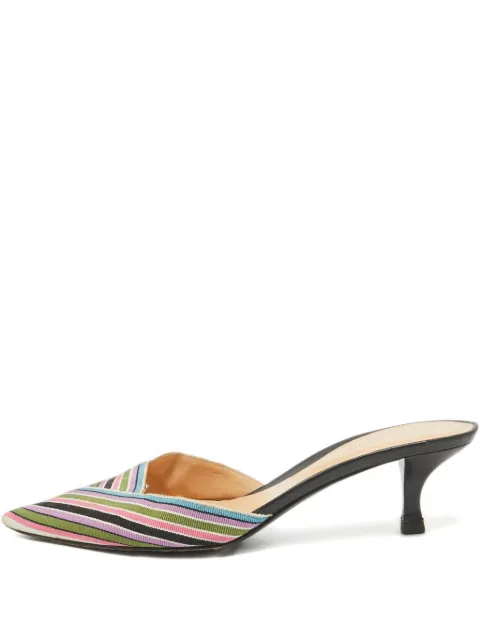 Sergio Rossi Vintage 55mm leather mules