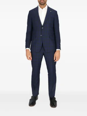 Scotch & Soda チェック スーツ | ブルー | FARFETCH JP