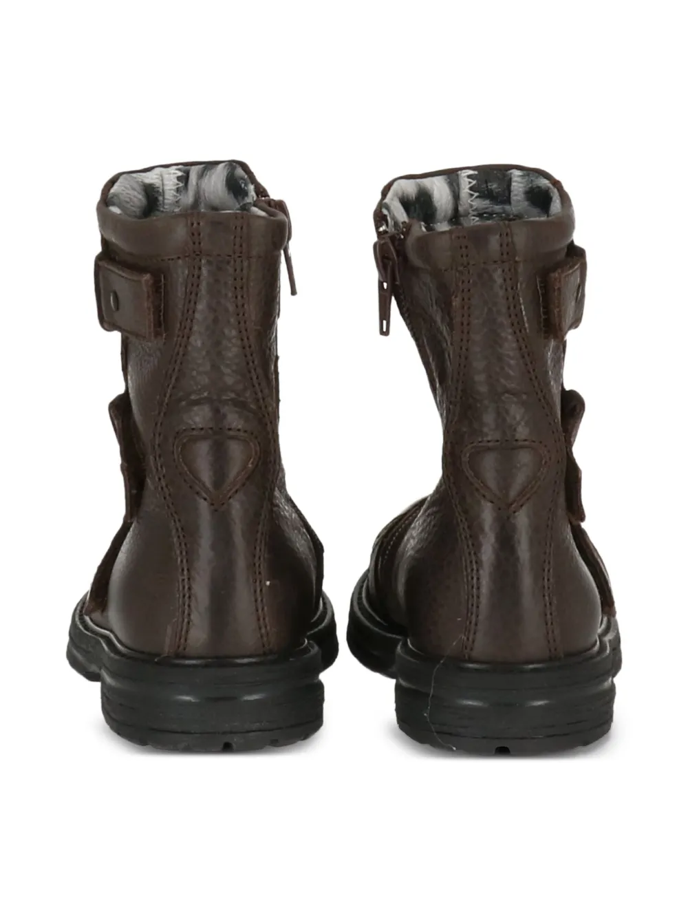 Roberto Cavalli Junior leather boots Brown