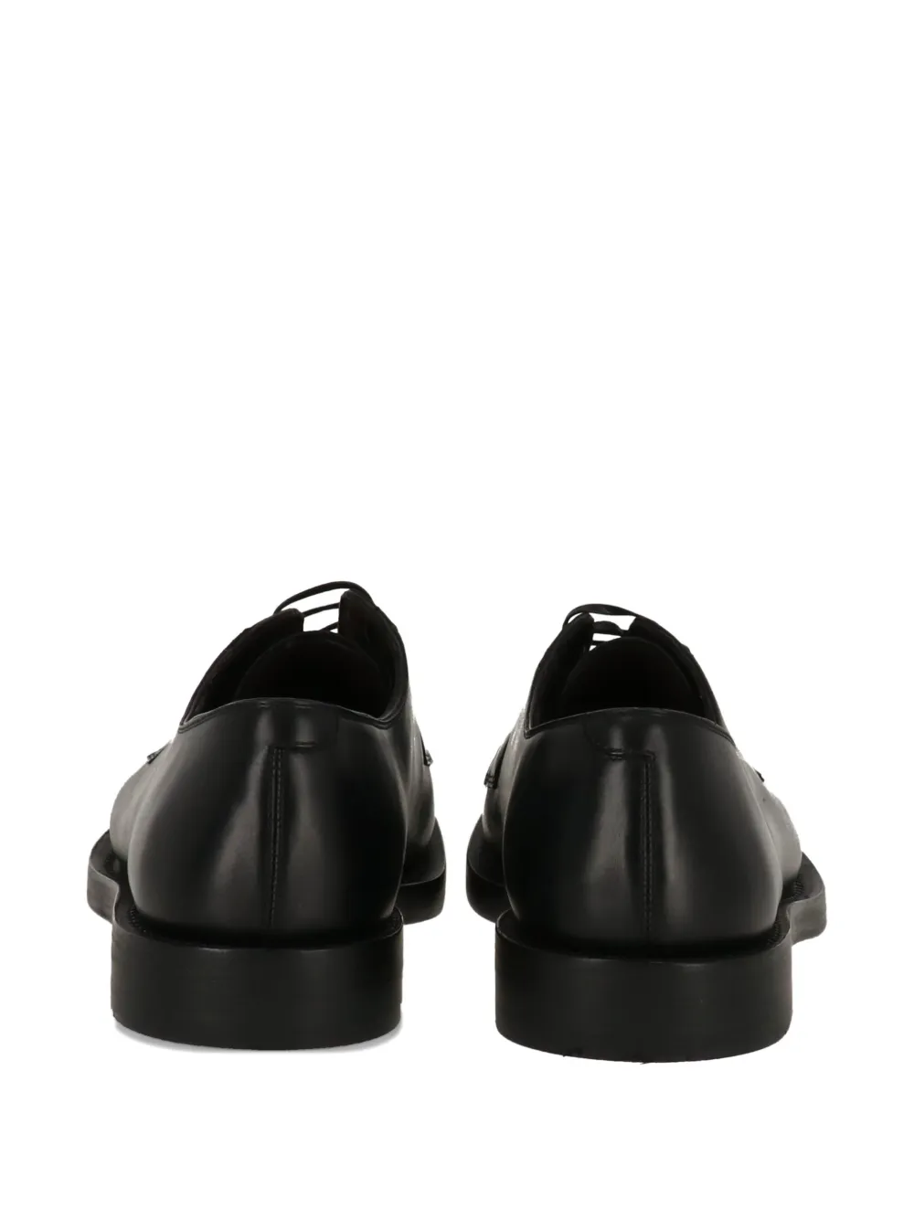 Ferragamo leather derby shoes BLACK