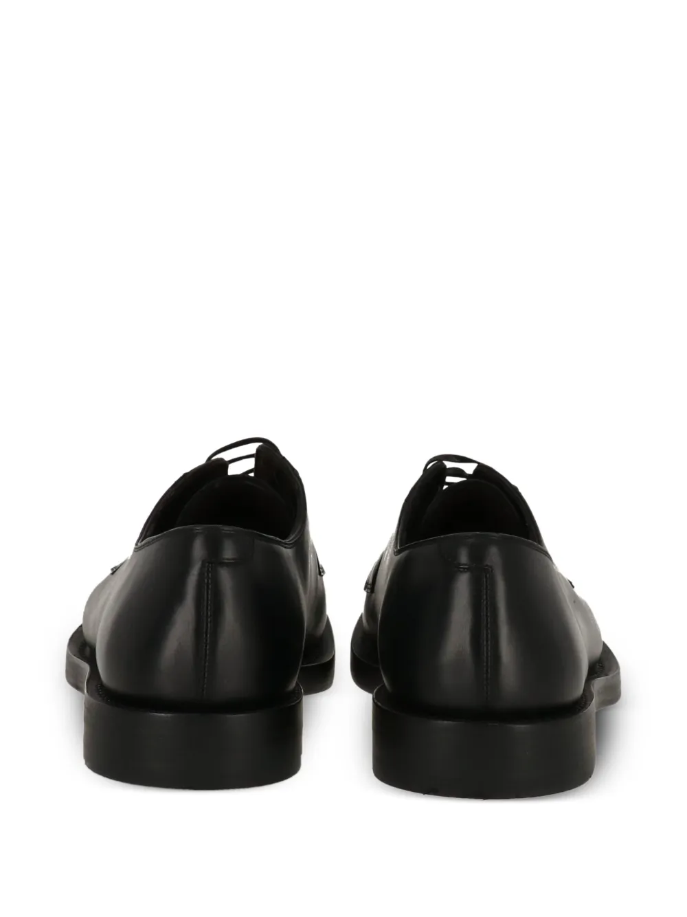 Ferragamo leather derby shoes BLACK