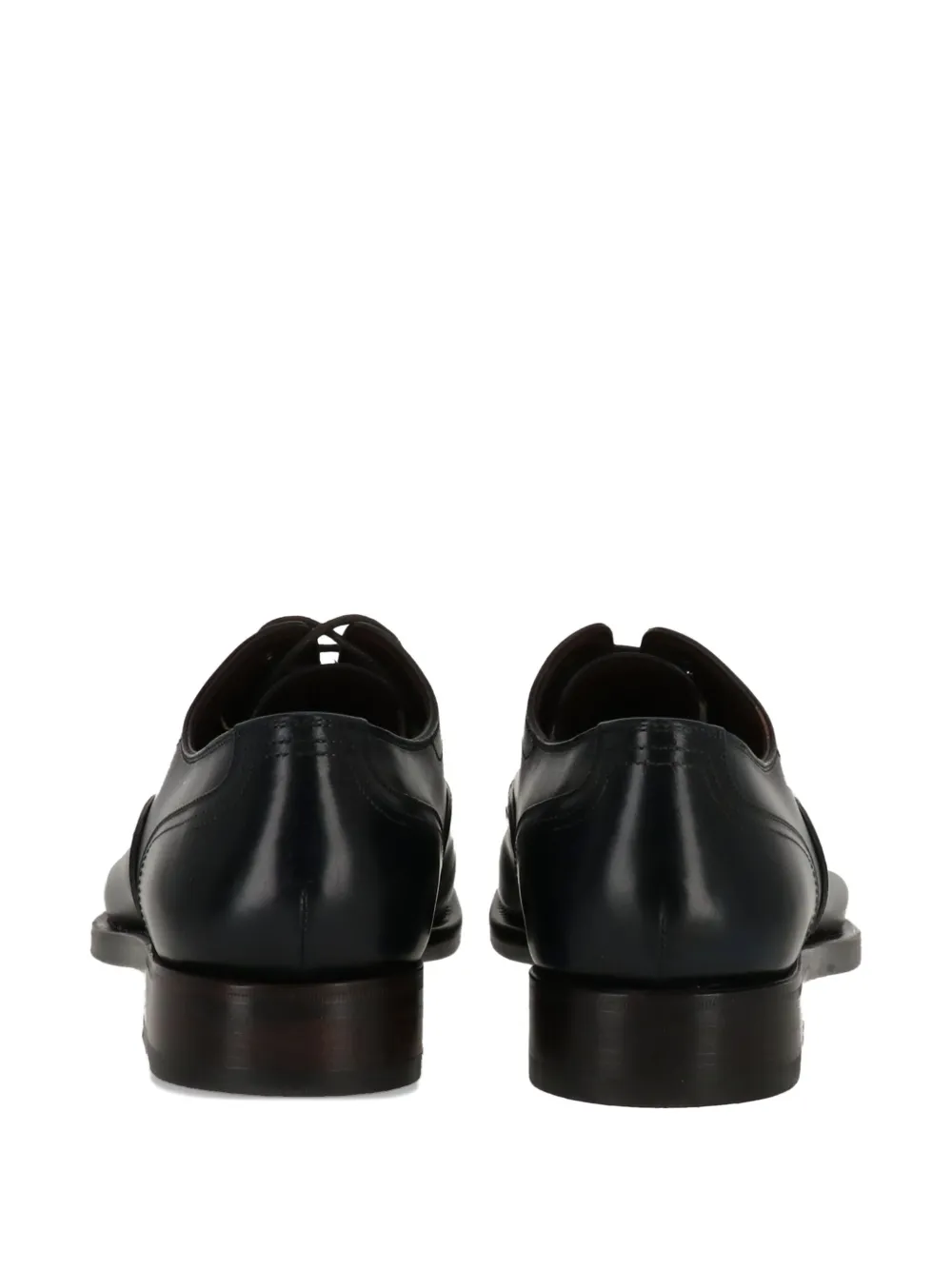 Ferragamo leather derby shoes DARK BLUE