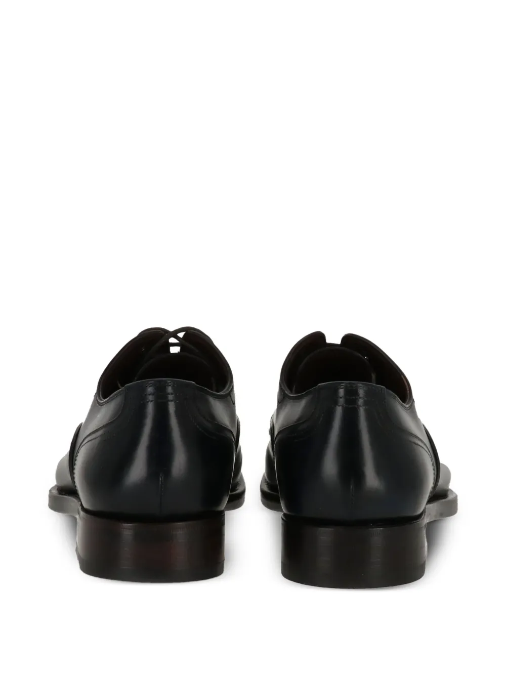 Ferragamo leather derby shoes DARK BLUE