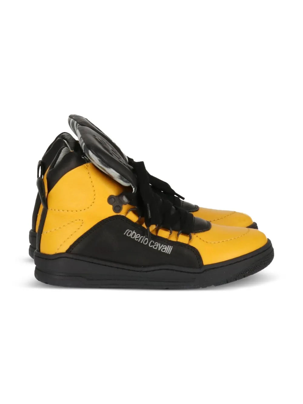 Roberto Cavalli Junior logo-embellished high-top boots | Teen Boy Shoes | Image 2