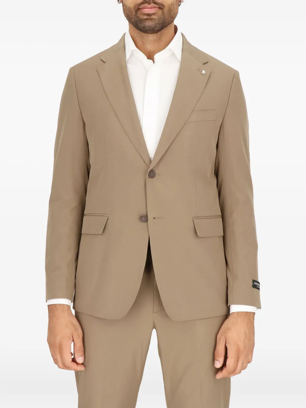 Scotch & Soda two-button claassic blazer Bruin