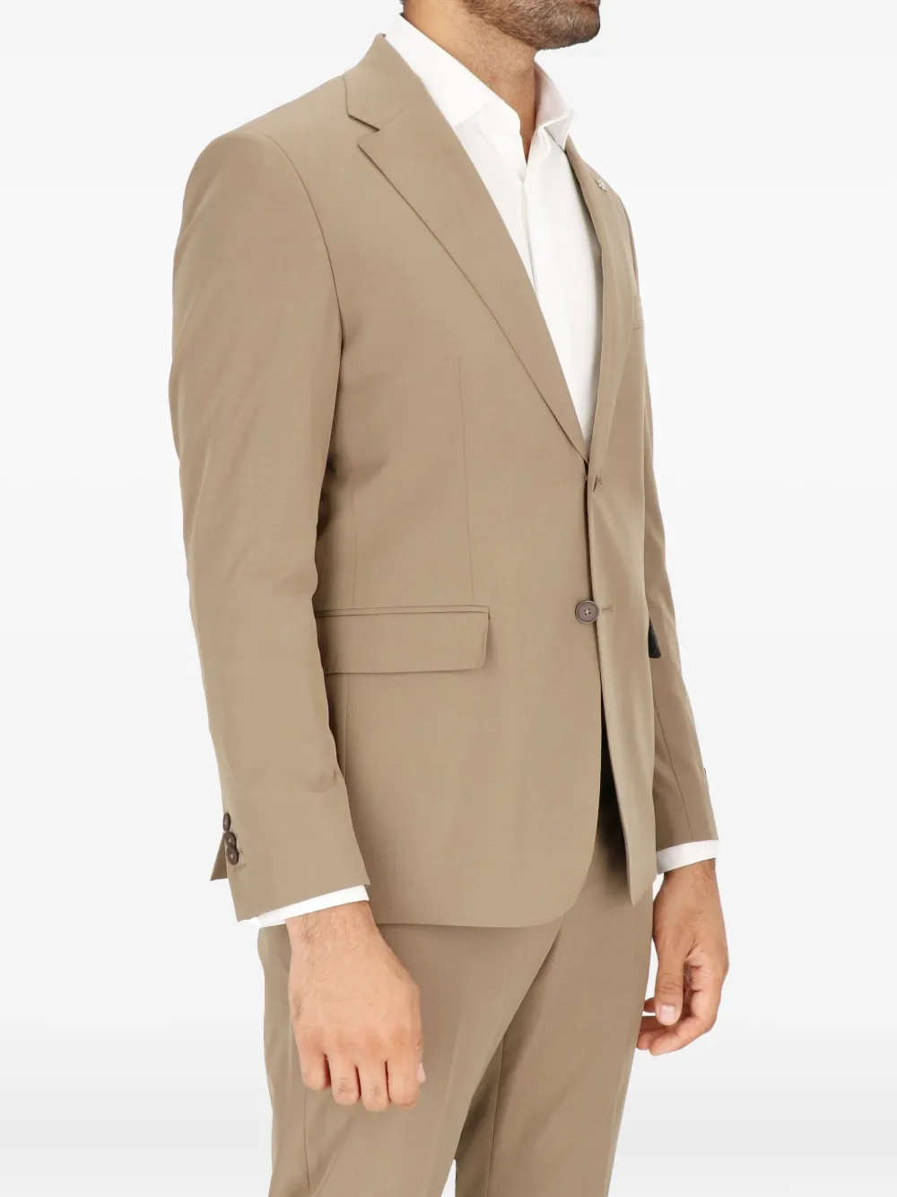 Scotch & Soda two-button claassic blazer Bruin