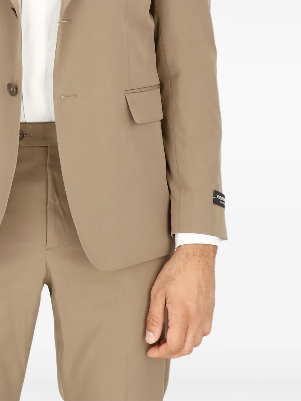 Scotch & Soda two-button claassic blazer Bruin