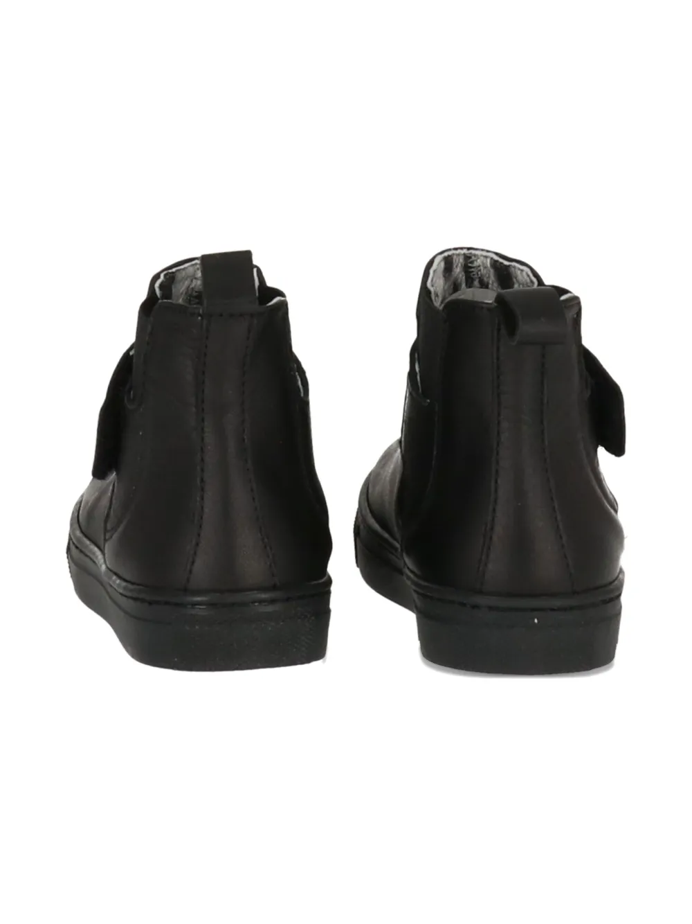 Roberto Cavalli Junior leather Chelsea ankle boots Black