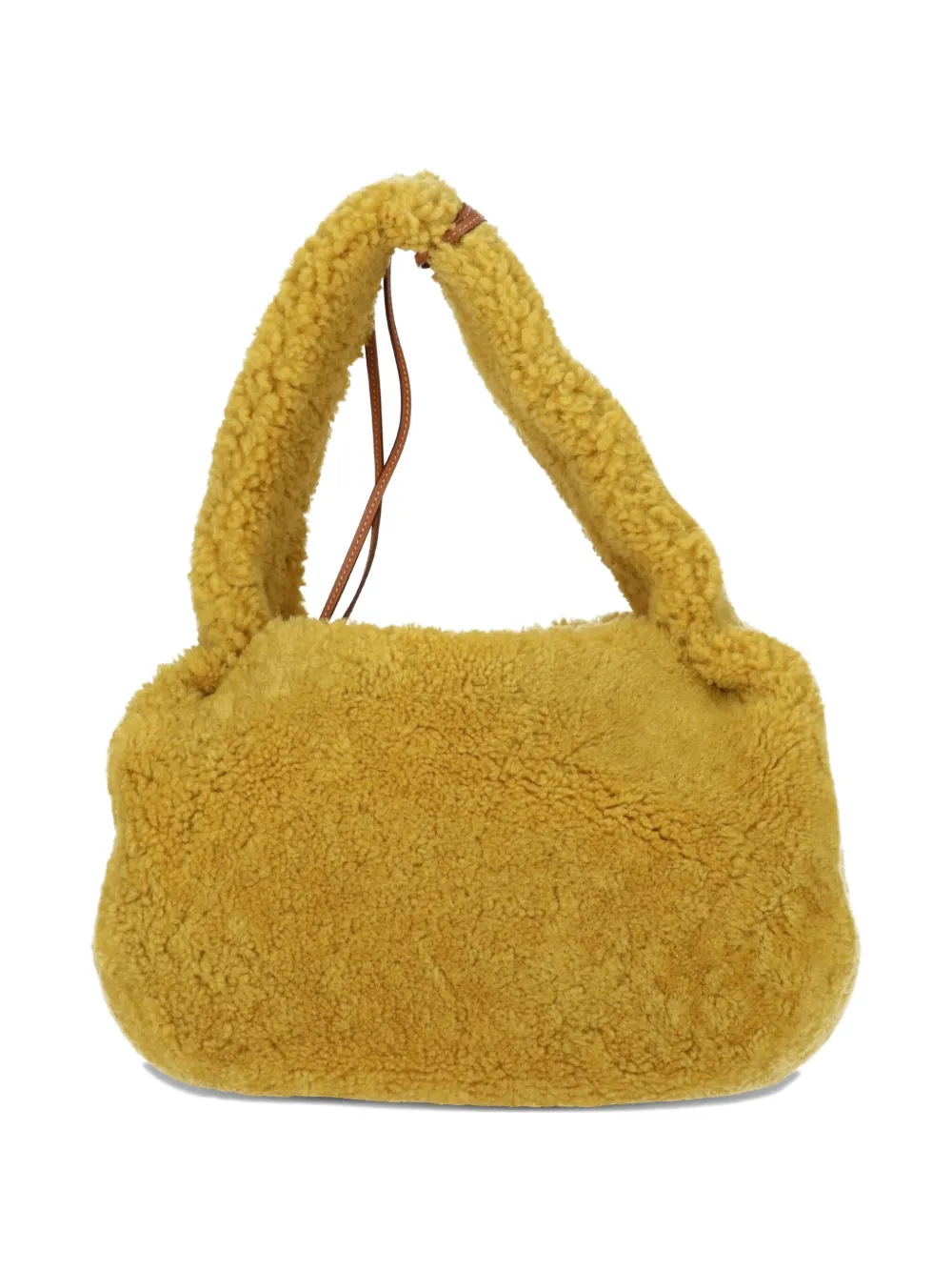 Tod's shearling top-handle bag Geel