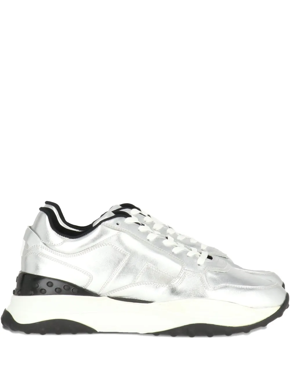 Tod's metallic-effect low-top sneakers - グレー Tod's metallic-effect low-top sneakers - グレー