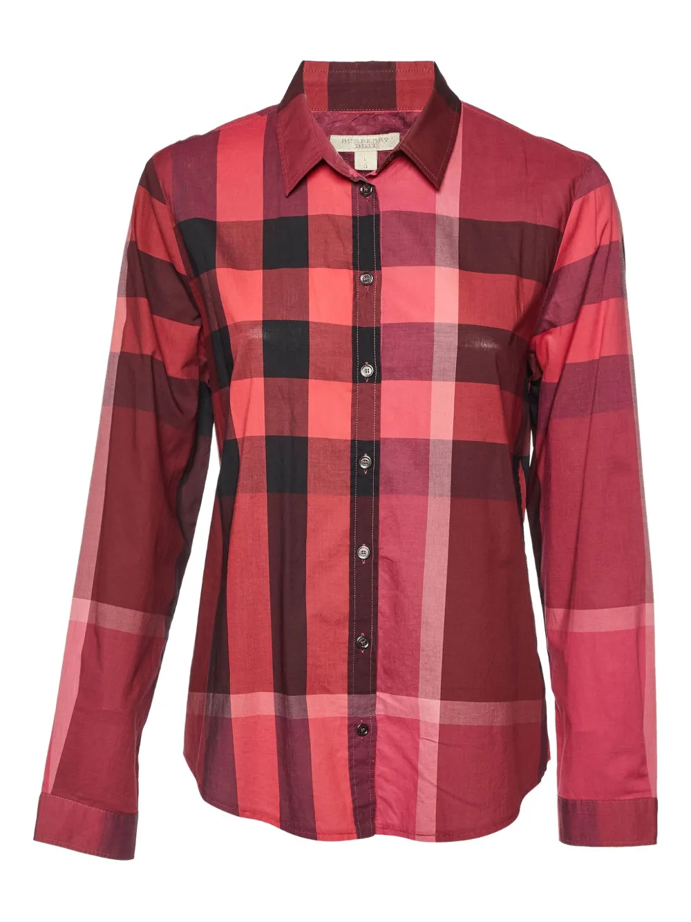 Burberry Pre-Owned checked cotton shirt - Rosa
