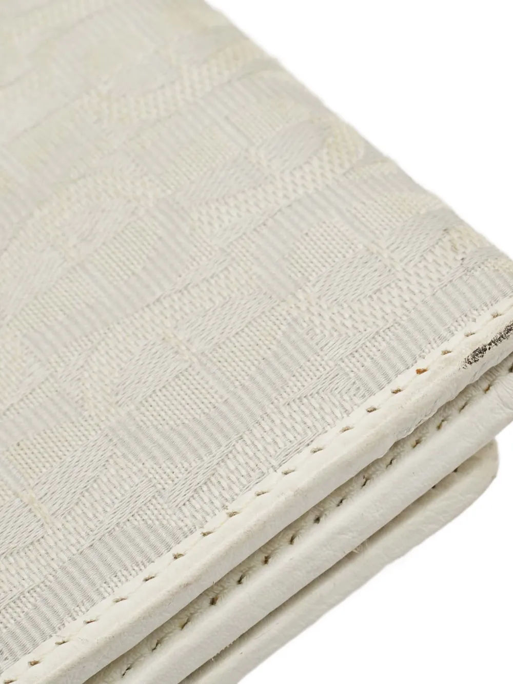 Pre-owned Aigner Vintage Monogram-pattern Wallet In White