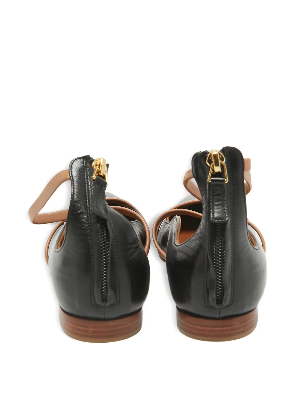 Pre-owned Malone Souliers Robyn Ballet Flats In Black
