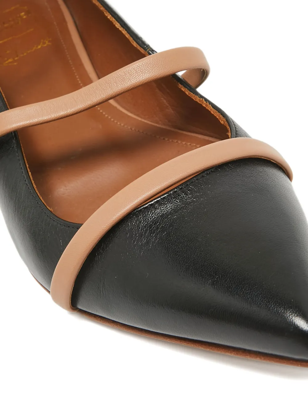 Pre-owned Malone Souliers Robyn Ballet Flats In Black