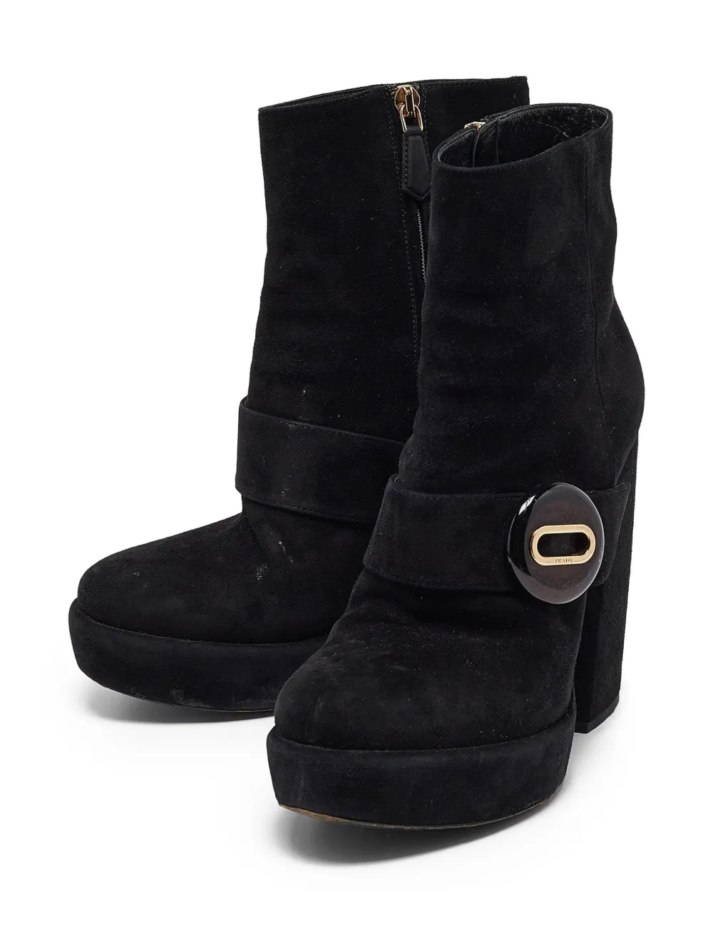 Prada Pre-Owned 110mm logo-appliqué boots | Image 2