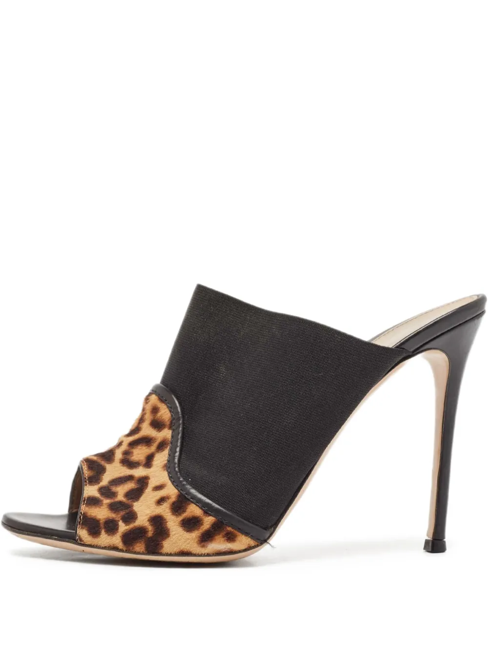 Gianvito Rossi 110mm Alise leopard-print open-toe sandals | Blue | Image 1