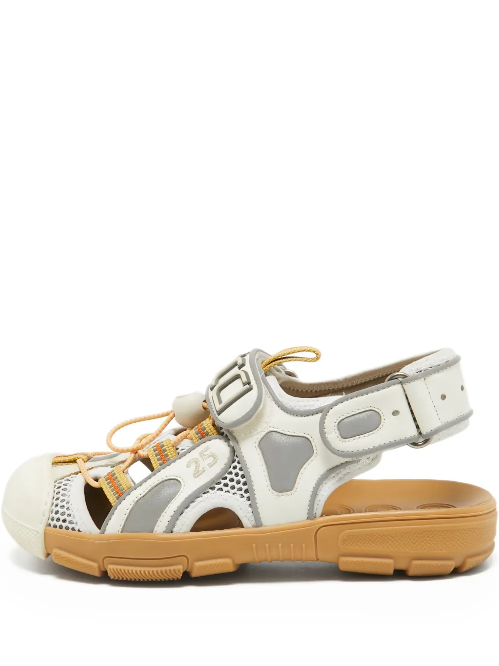 Gucci Pre-Owned Tinsel Sports サンダル - ホワイト Gucci Pre-Owned Tinsel Sports サンダル - ホワイト
