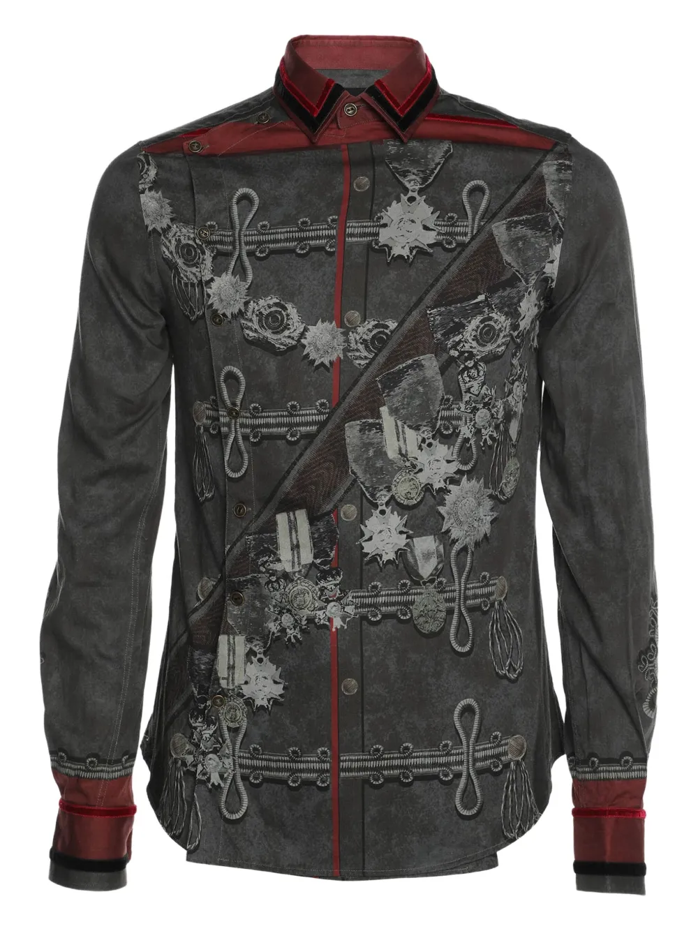 D&G Vintage camisa con estampado de archivo | gris | Image 1