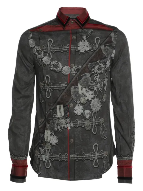 D&G Vintage camisa con estampado de archivo