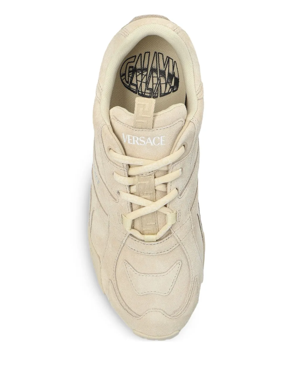 Versace suede sneakers Neutrals
