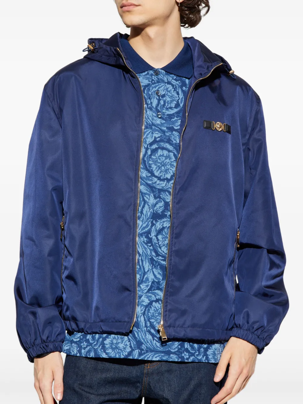 Versace Jack met capuchon Blauw