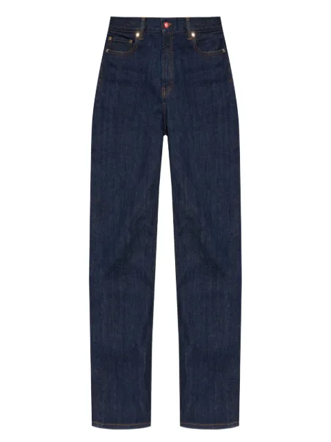 Casablanca logo-patch jeans