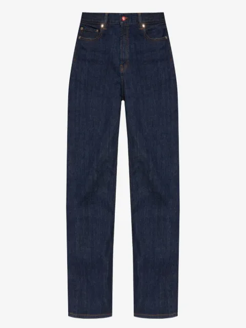 Casablanca logo-patch jeans