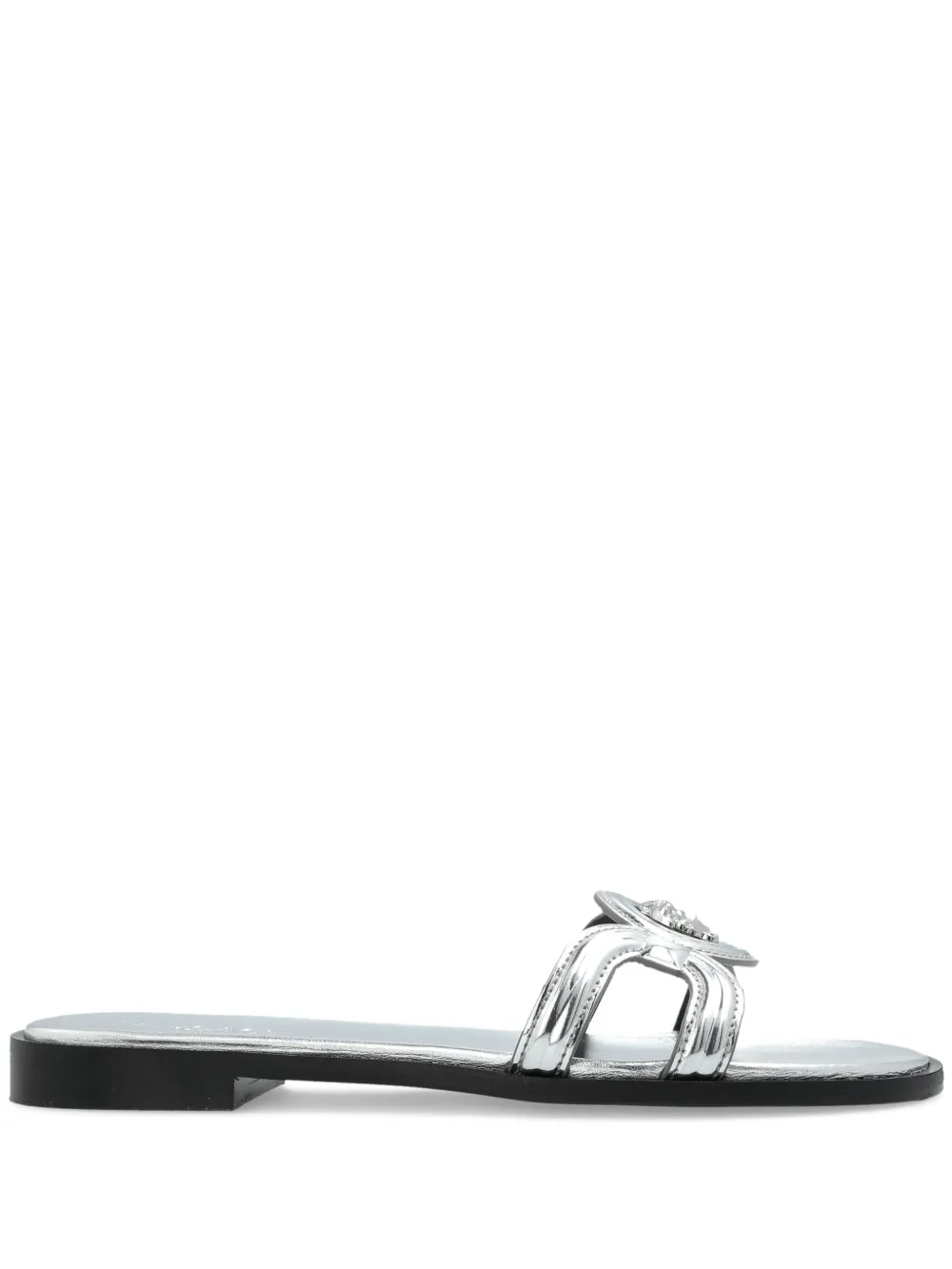 Versace Medusa Head sandals Silver