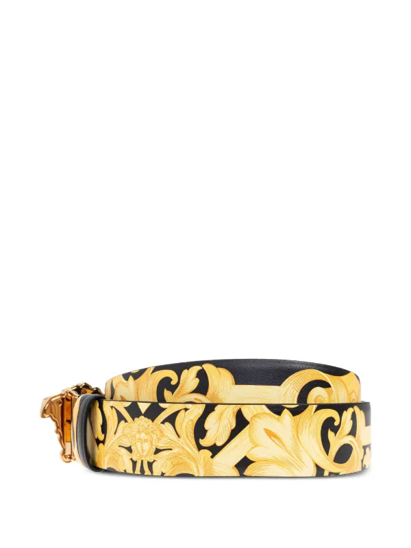 【関税込み】Versace ブラック メドゥーサ バックルベルト Versace メドゥーサ バックルベルト | ブラック | FARFETCH JP