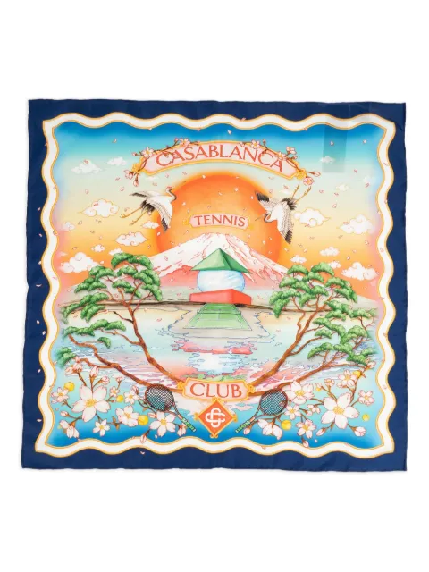 Casablanca Seidenschal mit Blumen-Print