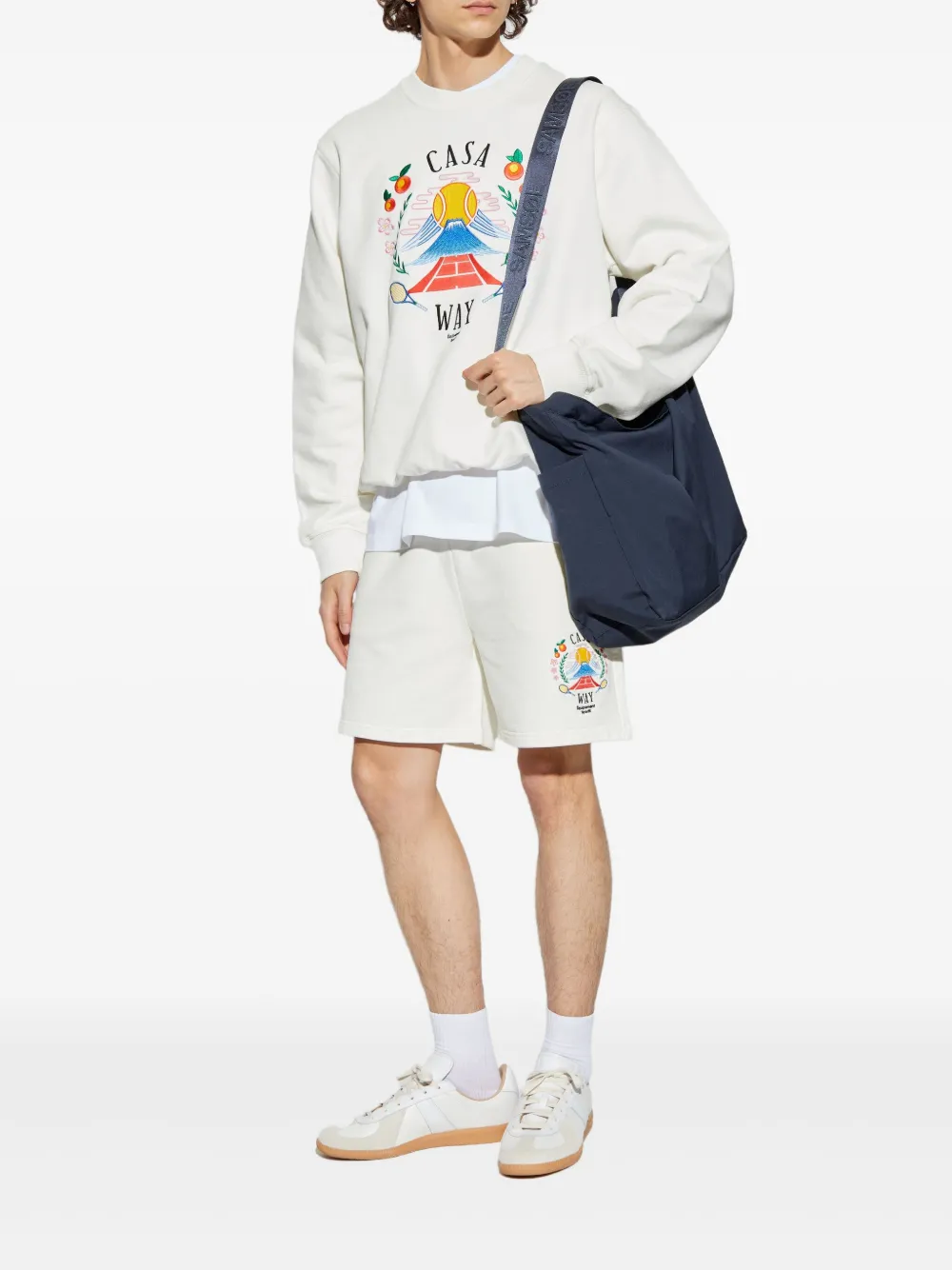 Casablanca graphic-print sweatshirt - Wit
