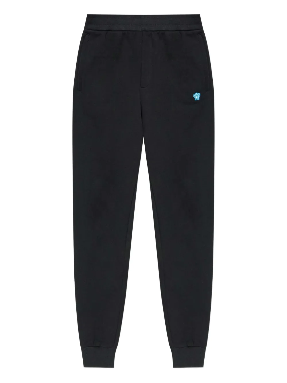 Versace Cotton Embroidered-logo Sweatpants