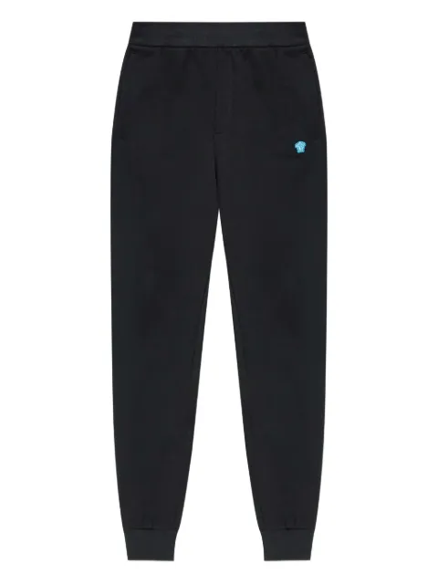 Versace cotton embroidered-logo sweatpants