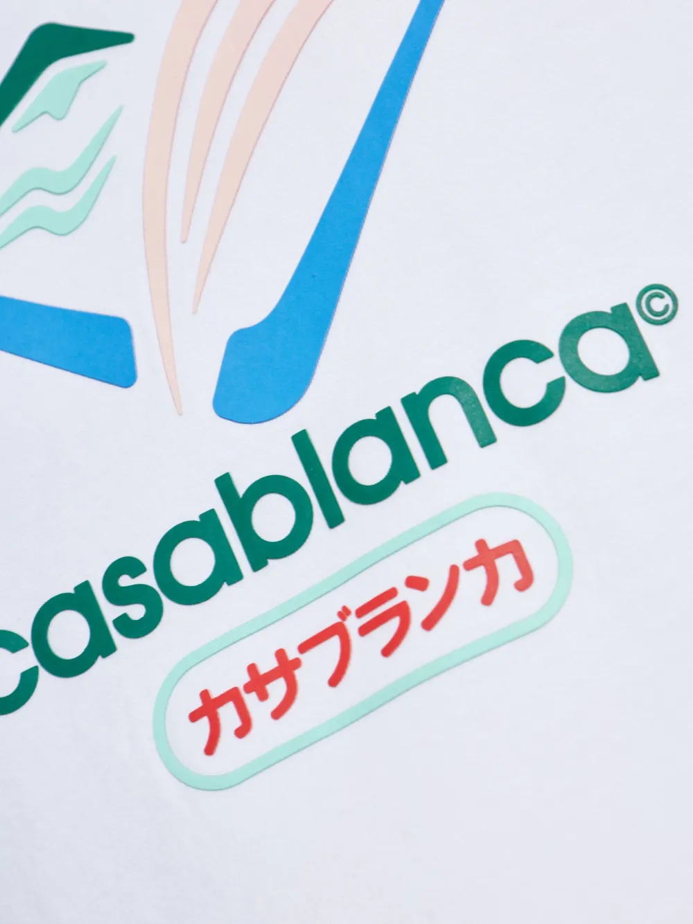 Casablanca T-shirt met grafische print Wit