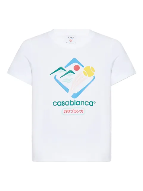 Casablanca 图案印花 t 恤