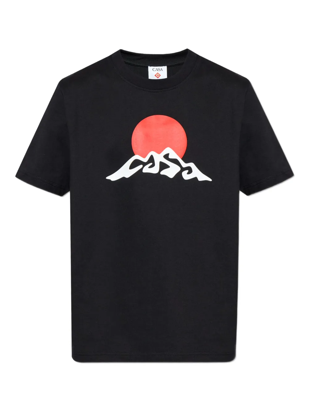 Casablanca graphic-print t-shirt Zwart