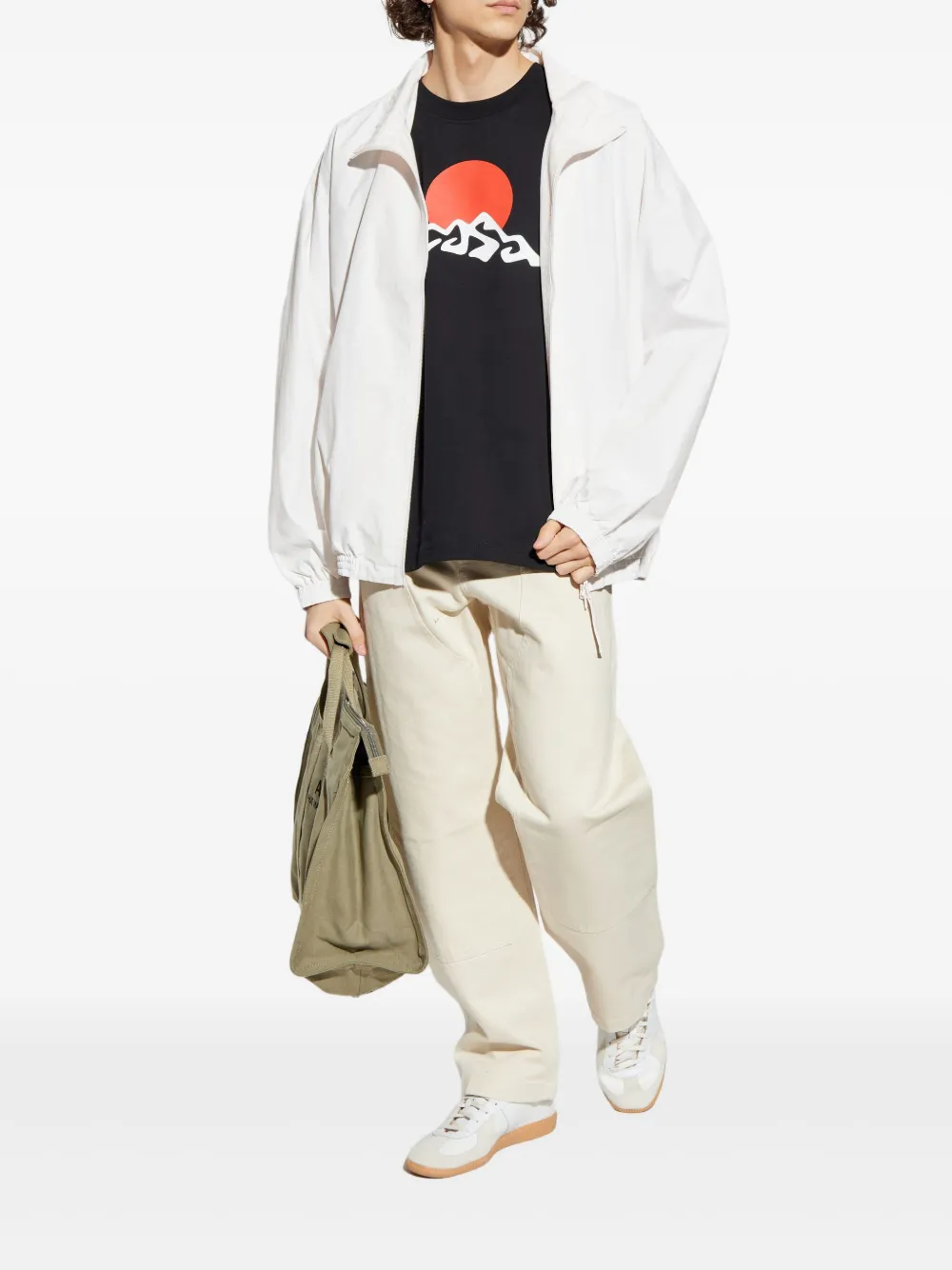 Casablanca graphic-print t-shirt - Zwart