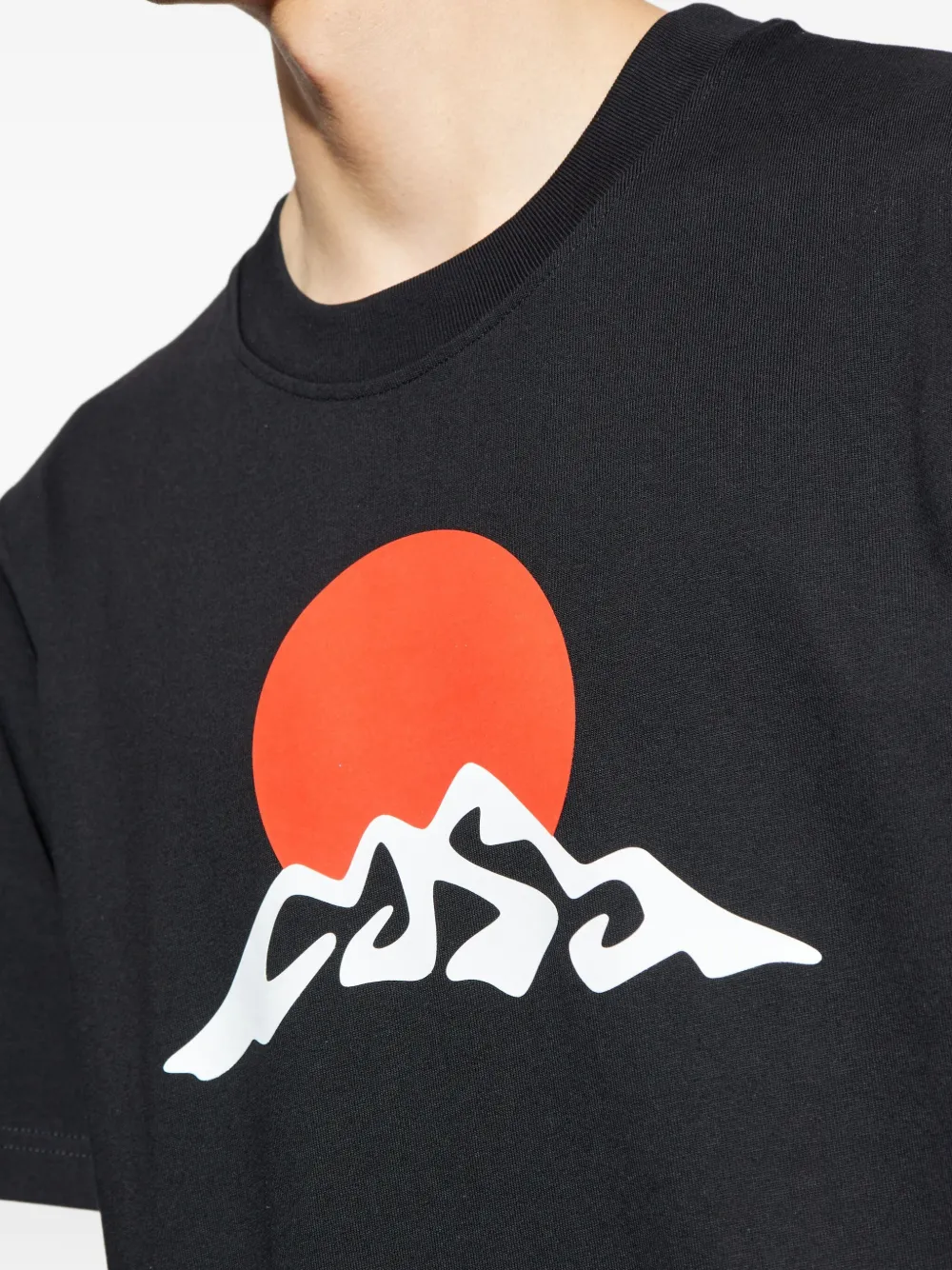 Casablanca graphic-print t-shirt Zwart