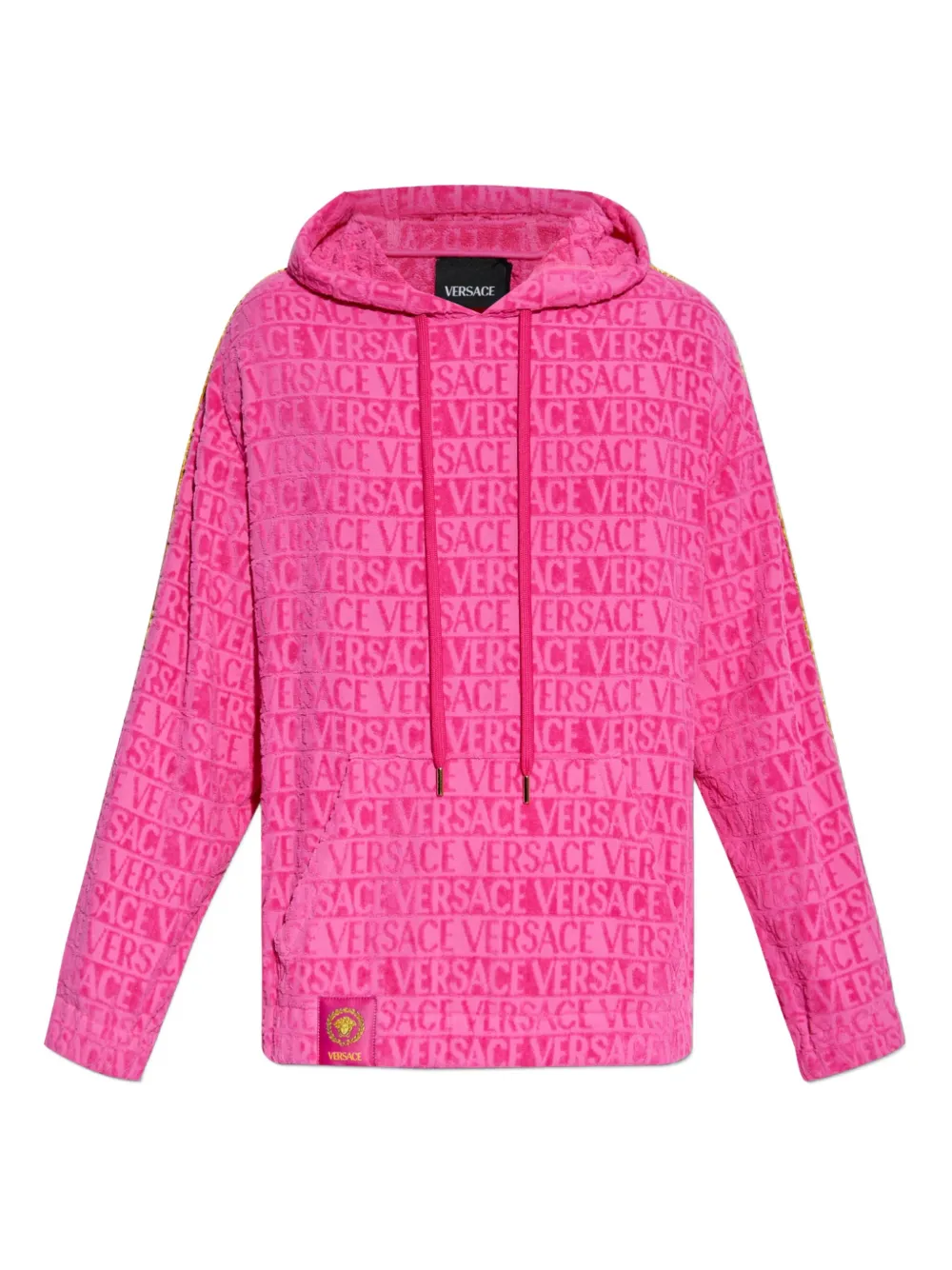 Versace Hoodie met logo-jacquard Roze