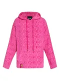 Versace logo-jacquard hoodie - Pink