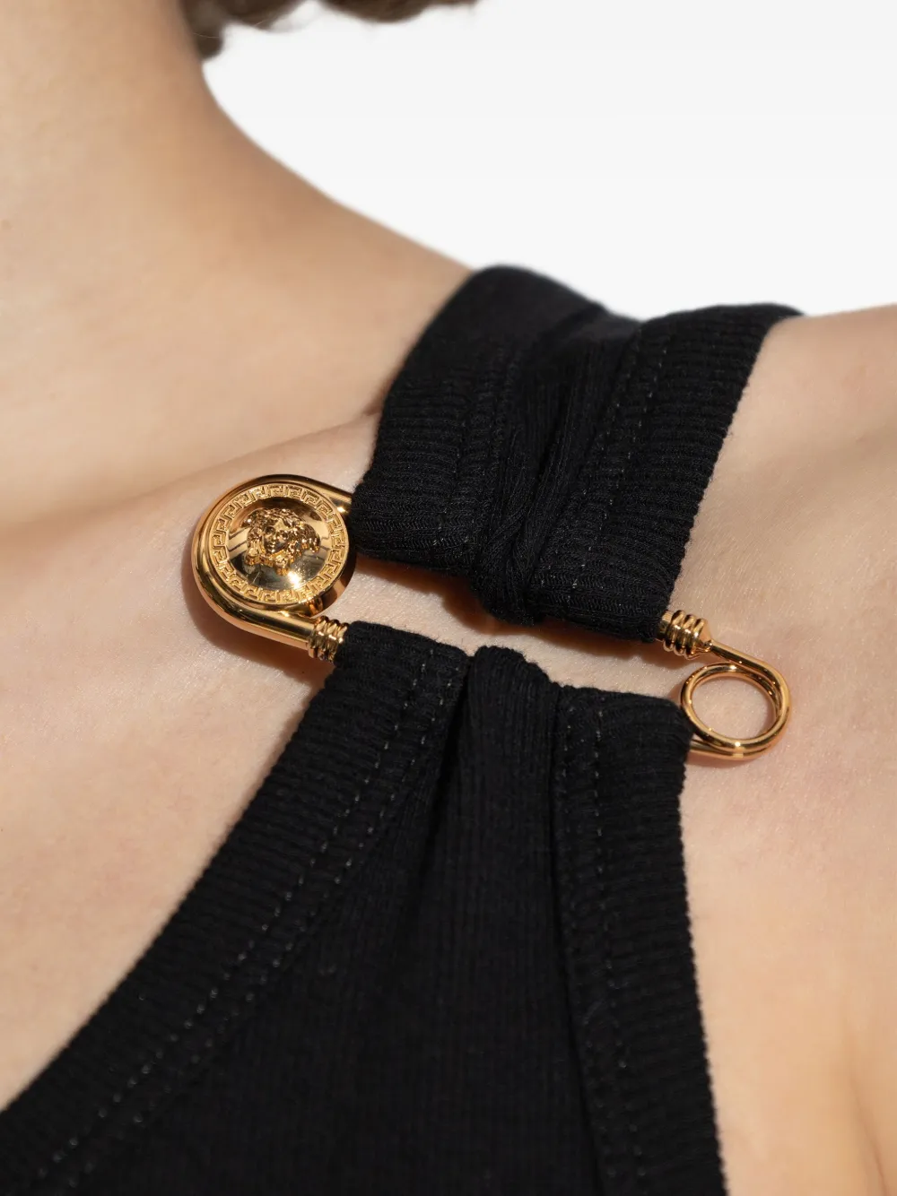 Versace Verfraaide tanktop Zwart