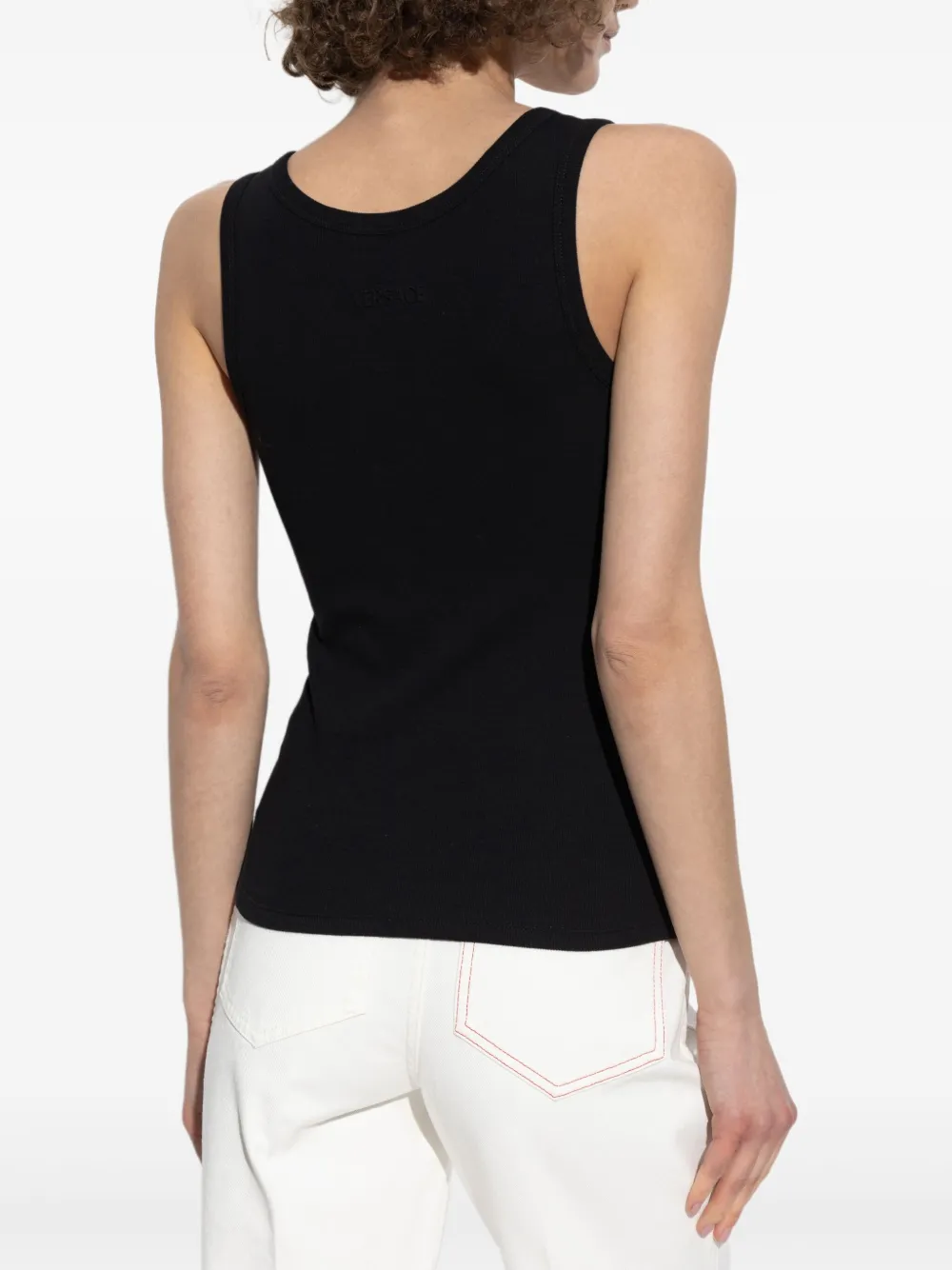 Versace Verfraaide tanktop Zwart